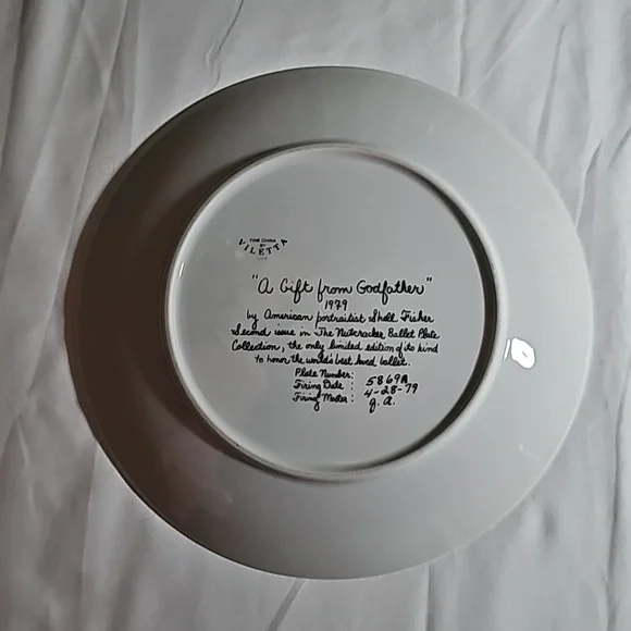 The Nutcracker A Gift from Godfather Art By Shell Fisher Collector Plate - Picture 3 of 7